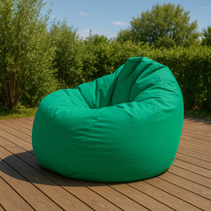 Pouf poire d'extérieur 130x115cm turquoise KAYAR