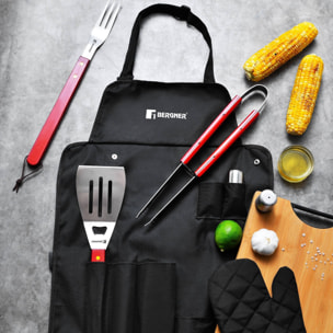 Pack 7 Piezas para Barbacoa Acero Inoxidable BERGNER