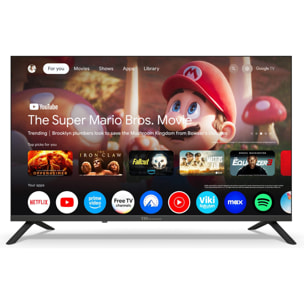 Smart TV 32 pulgadas HD Hey Google Official Assistant con control por voz. Televisor Android 14 - TD Systems PRIME32C21GLE