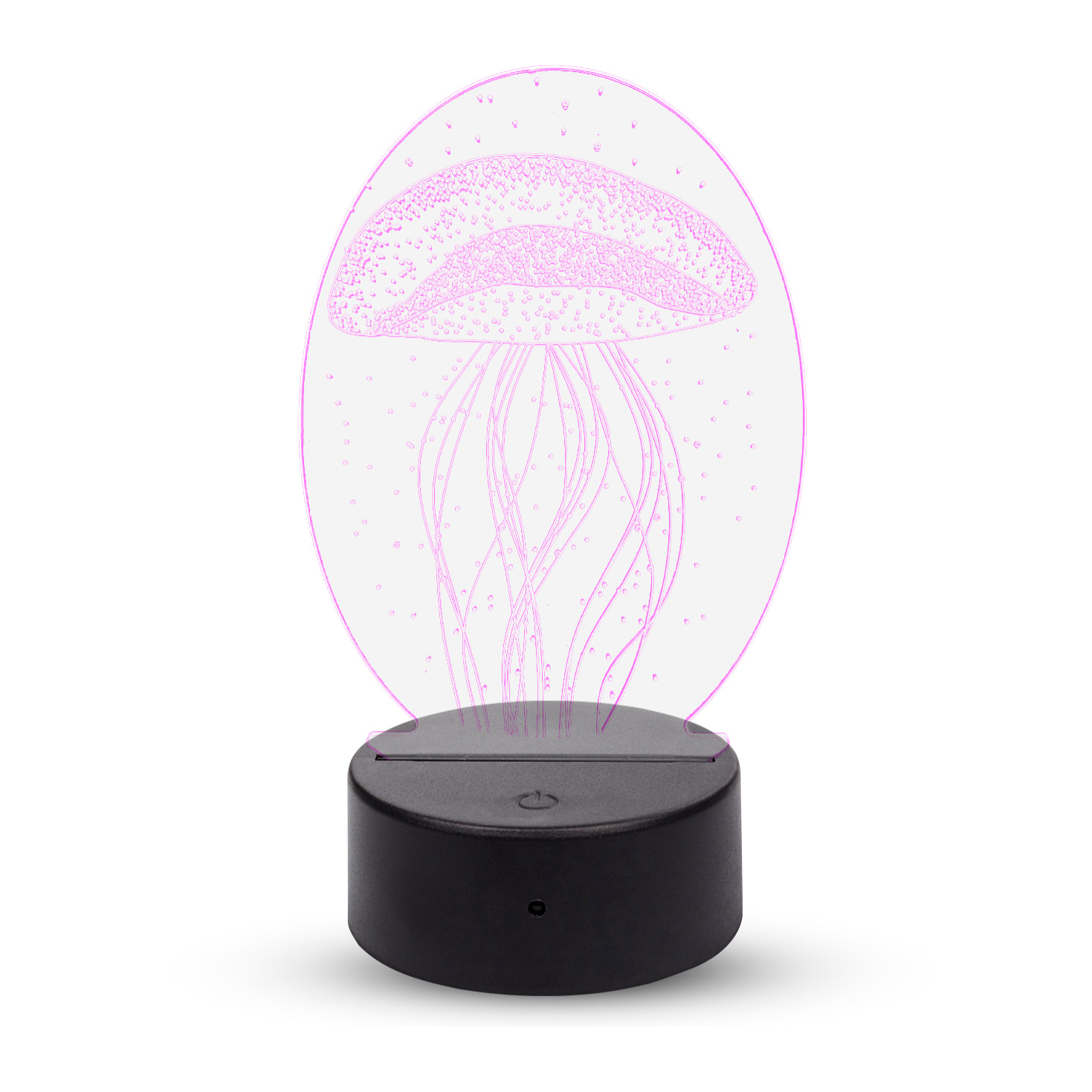 Lámpara ambiental efecto 3D, diseño Medusa. Luces RGB intercambiables, con efectos y mando a distancia.