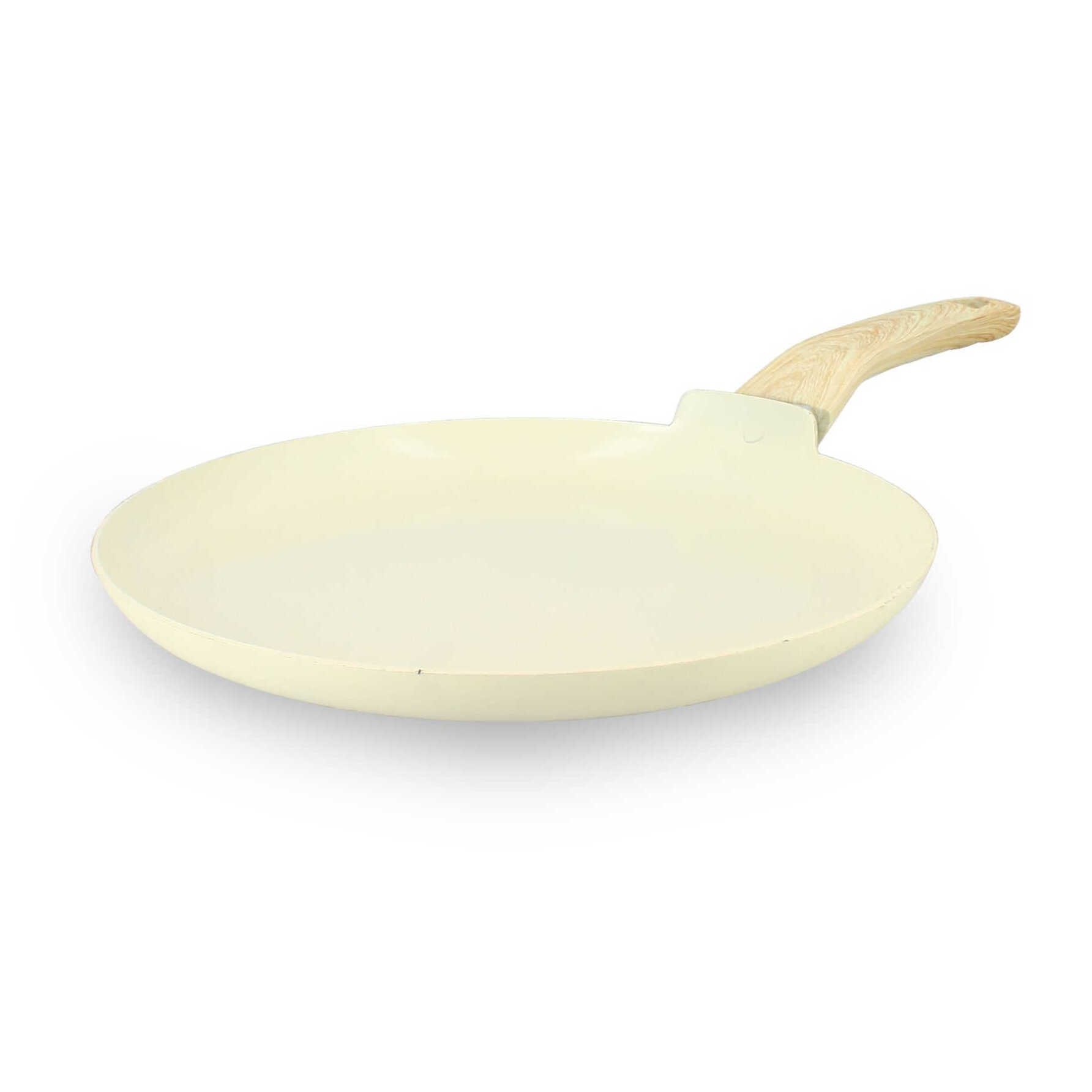 Crêpière en aluminium 26cm crème - compatible induction COLORAMA