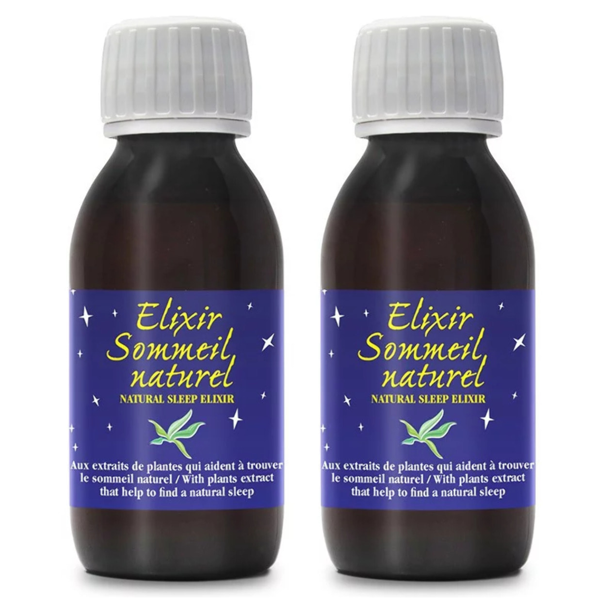 NUTRIEXPERT - Elixir Sommeil Naturel - Apaisant et relaxant - Contribue au bien-être physique et mental - Contribue à une meilleure qualité du sommeil - Flacon de 125 ml - Marque Française - Lot de 2