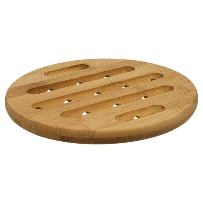 Dessous de plat rond 18cm bambou