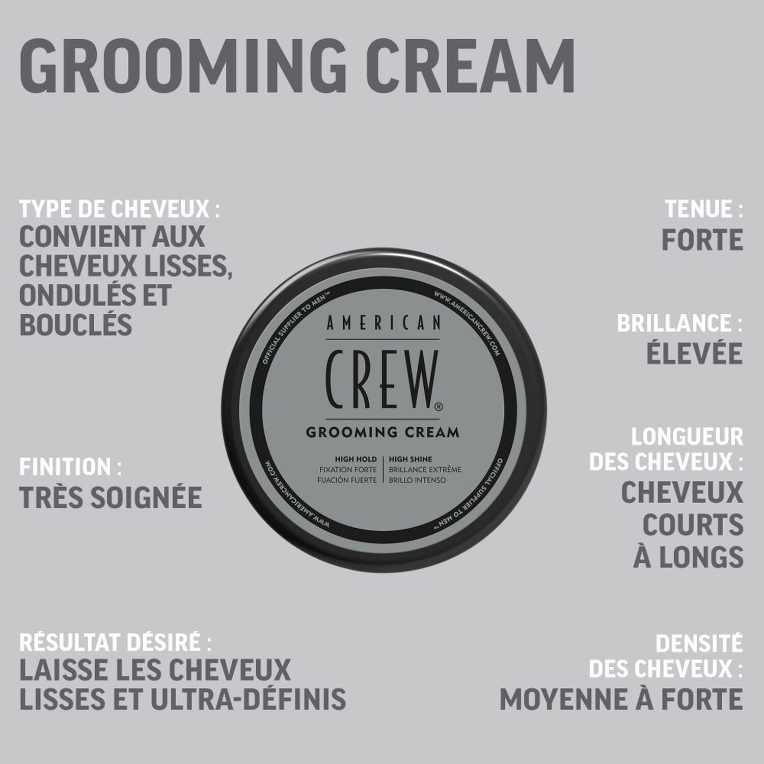 GROOMING CREAM - Cire coiffante 85 g