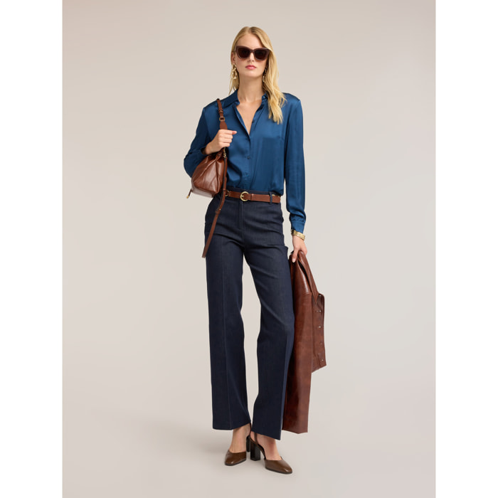 Motivi - Jeans sartoriale con piega stirata - Blu