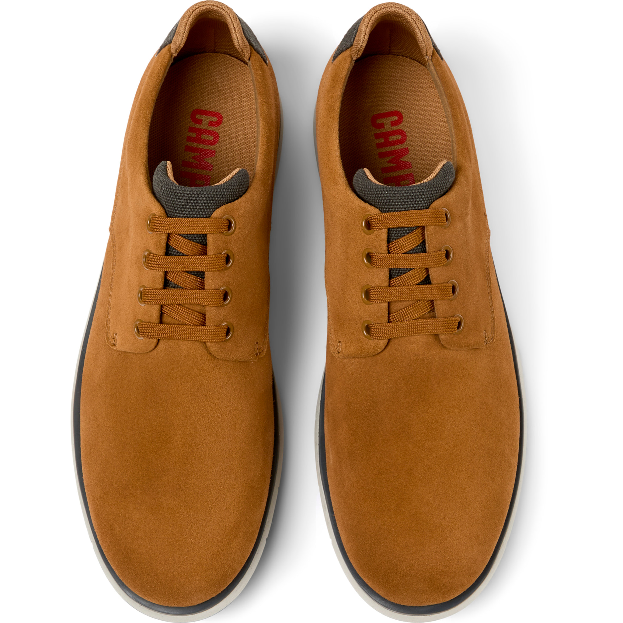 Zapatos de cordones - CAMPER Smith - Marron - Piel de ante