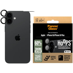 Protège objectif PANZERGLASS iPhone 16/16 Plus protège objectif Hoops