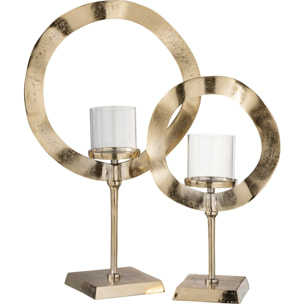 J-Line photophore Rond Pied - aluminium - or - large