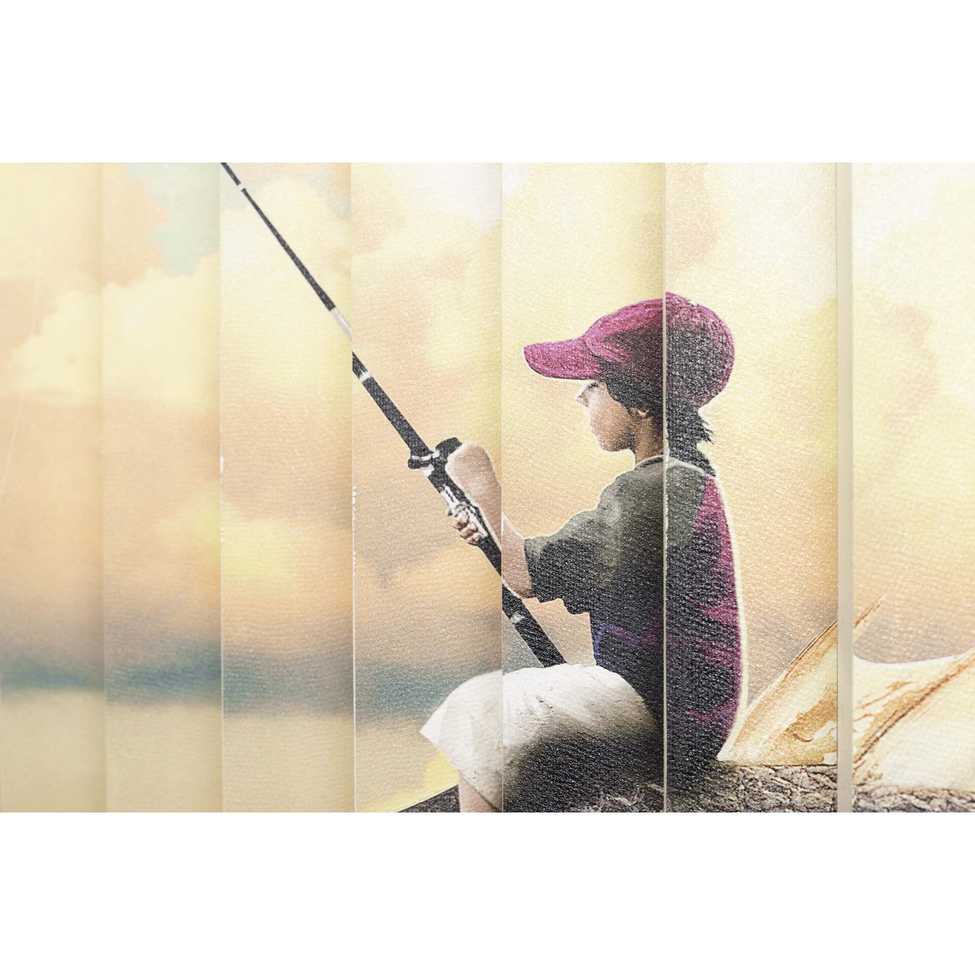Cuadro Pescador Con Marco Madera 200x4x113 Cm