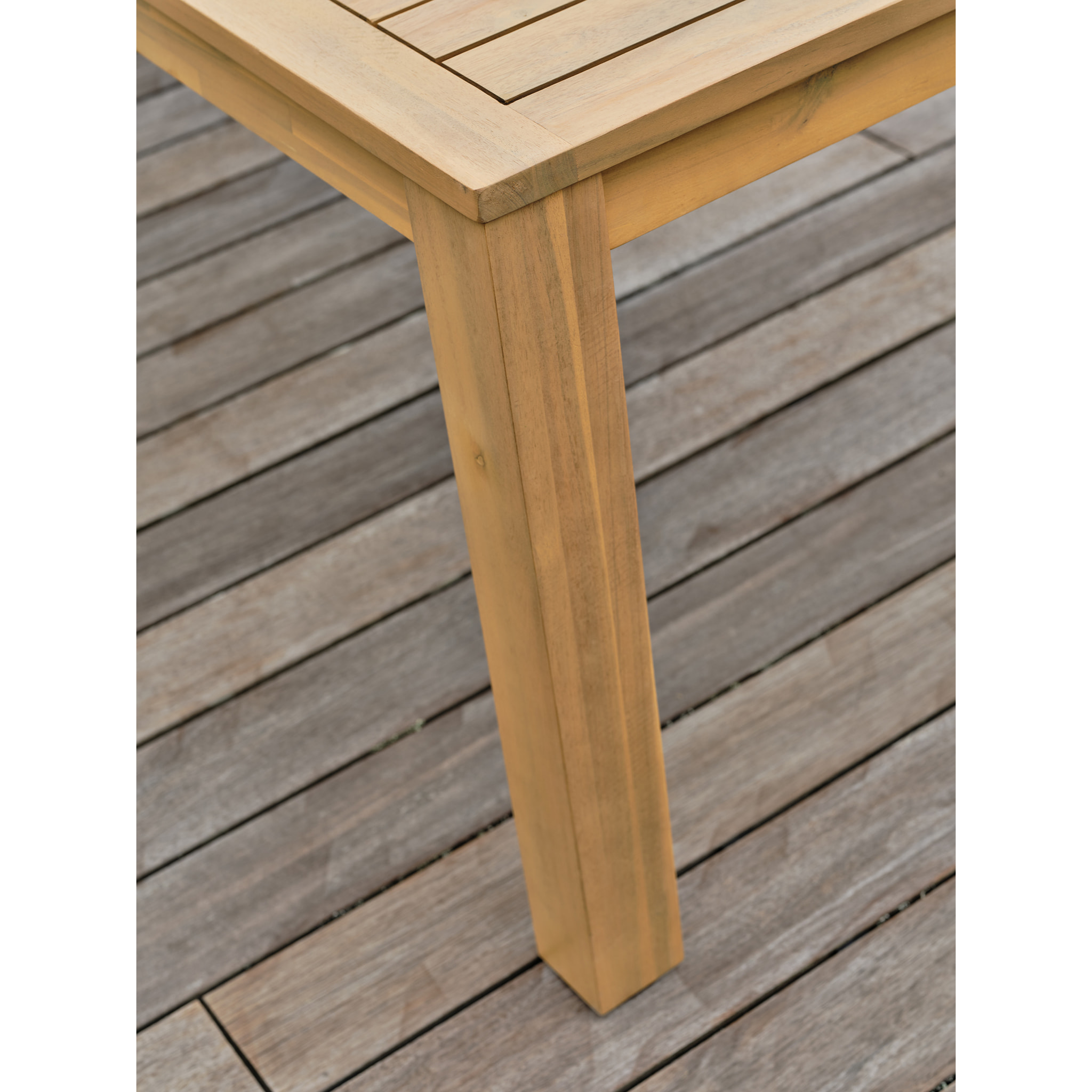 SULLANA - Ensemble repas de jardin 8 places en bois d'acacia