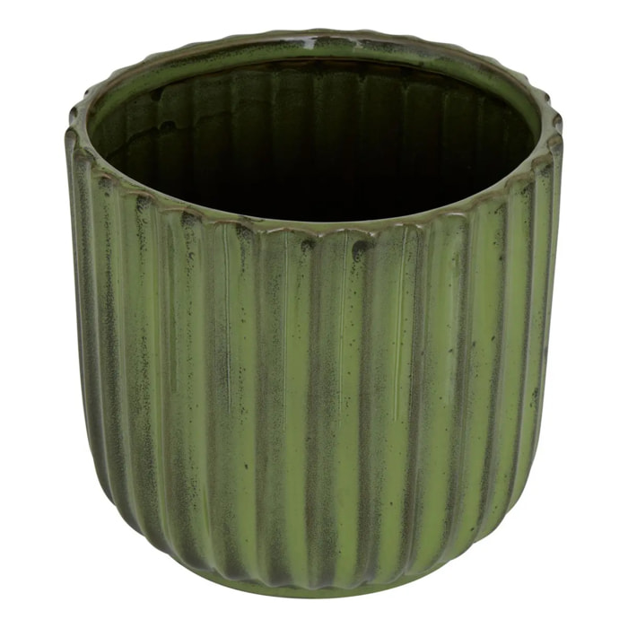 Cache-pot Iko en Grès 16x16x15cm