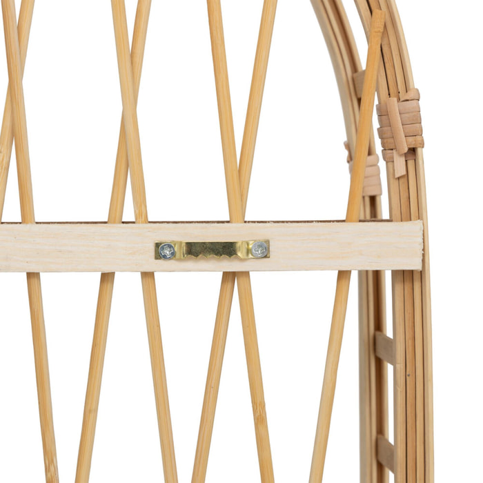 Estantería mural Anahi 74 x 45 cm MDF efecto bambú