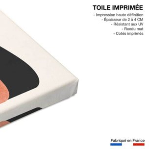 Tableau fleurs madame et monsieur déco Toile imprimée