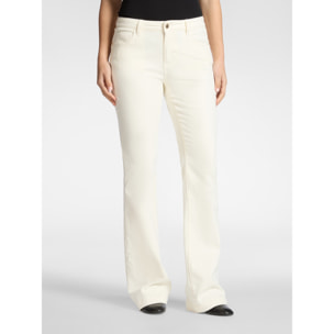 Elena Mirò - Pantaloni flare - Bianco