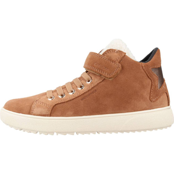 Zapatillas Niña de la marca GEOX  modelo J THELEVEN WPF C MARRON