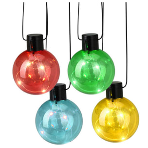 Guirnalda de luces led multicolor con temporizador y 10 bombillas