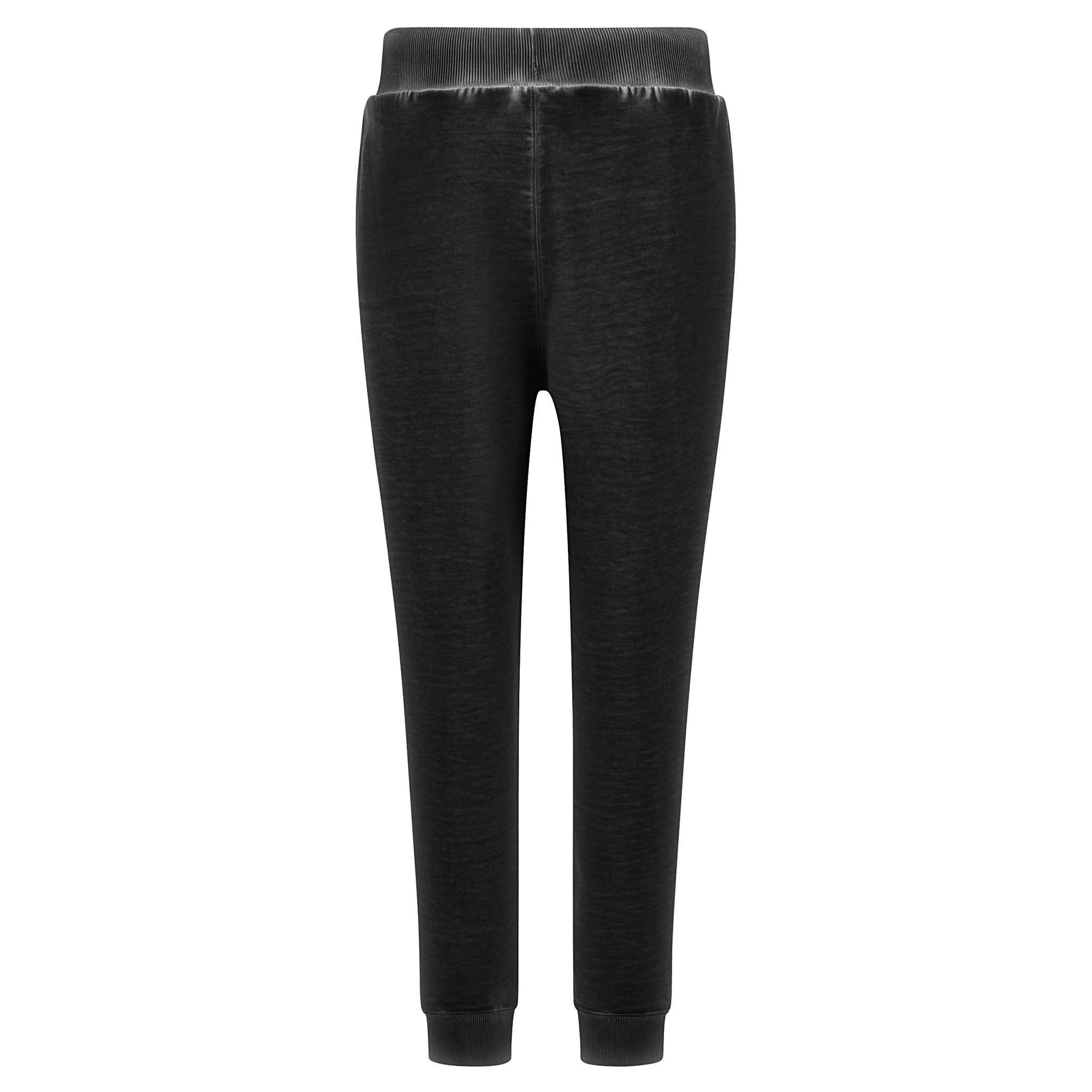 Pantaloni comfort fit in felpa french terry tinta a freddo