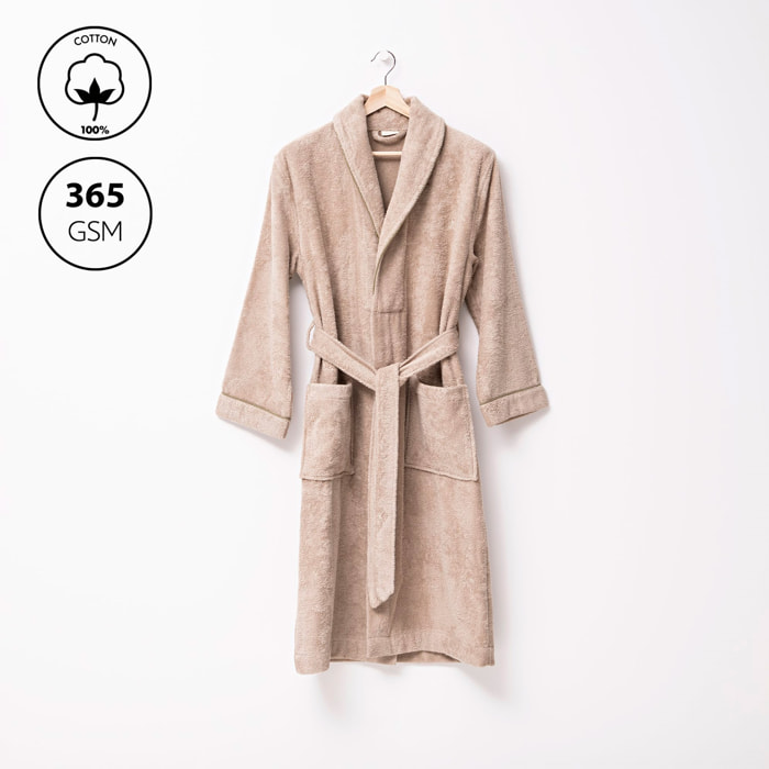 Albornoz s/m 100% algodón 360gsm beige scalpers home