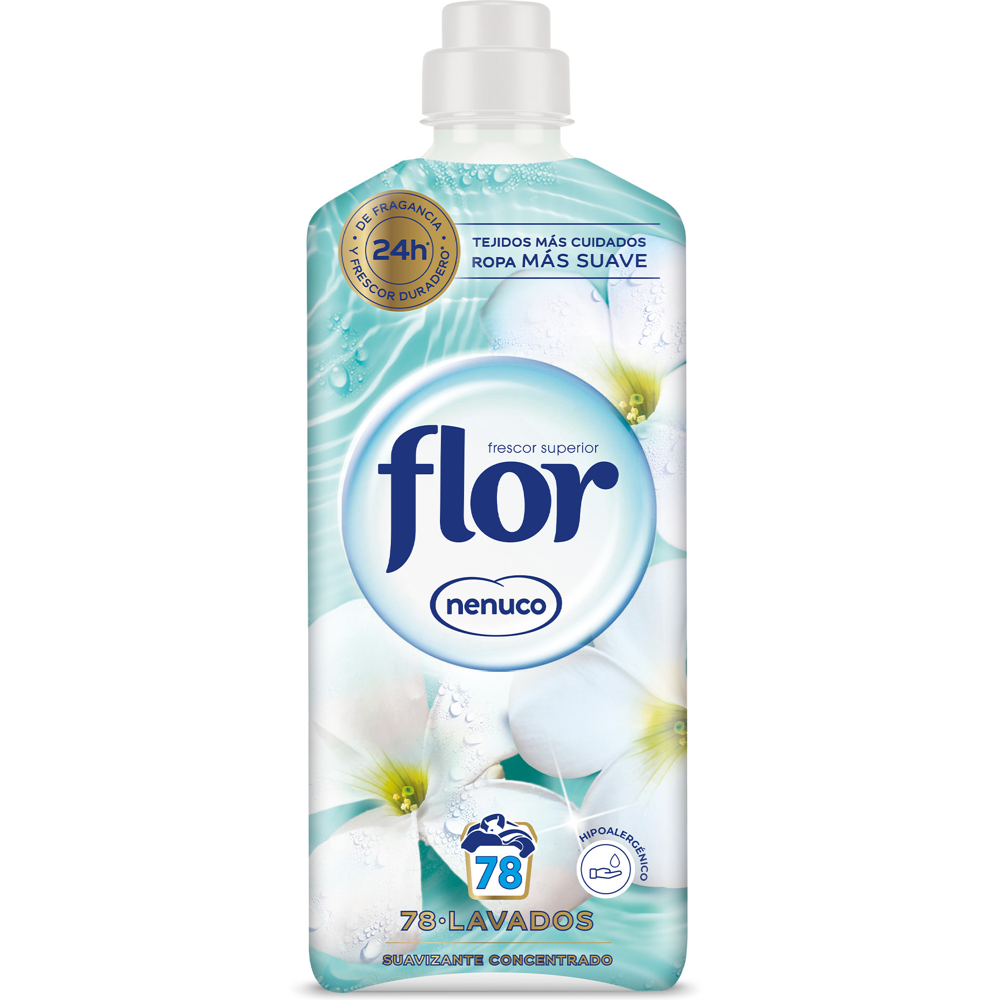 Flor Nenuco Suavizante Concentrado para la ropa 156 lavados (2 botellas x 78 dosis)