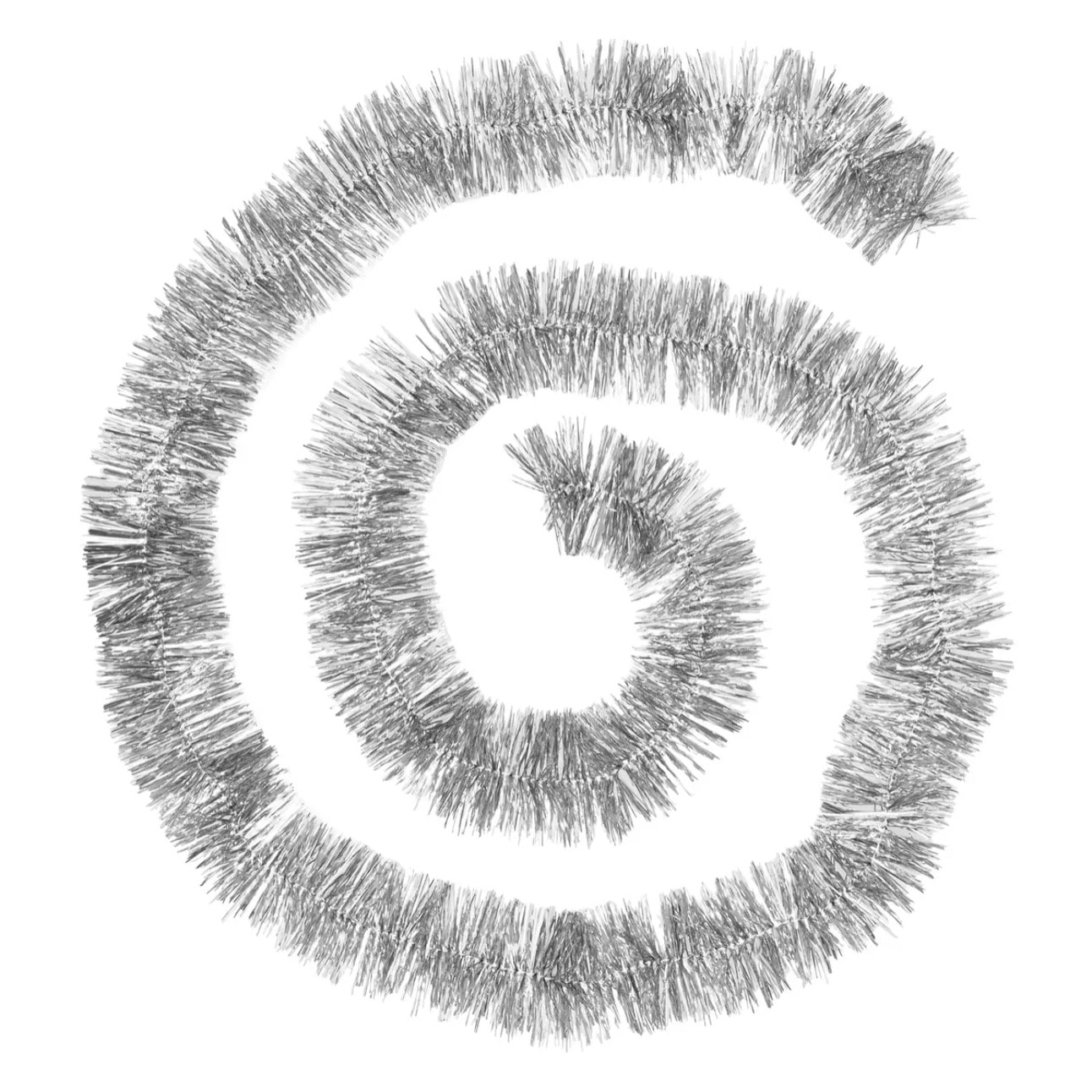 Guirlande de noël large bord festonné gris 75x4x2m