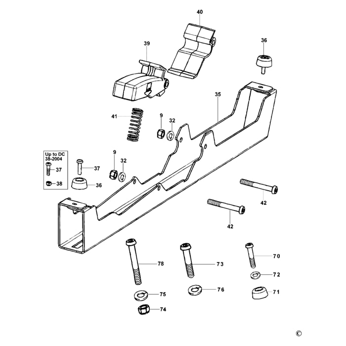 Supports de scies à onglets - 430 mm - 1 paire - DEWALT - DE7025-XJ