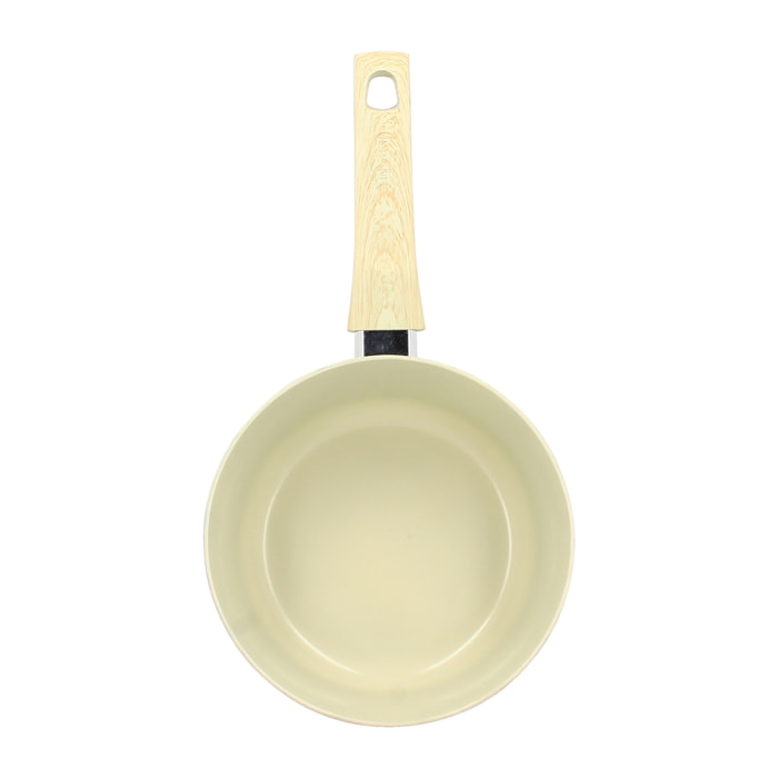 Casserole en revêtement céramique 20cm crème - tous feux COLORAMA