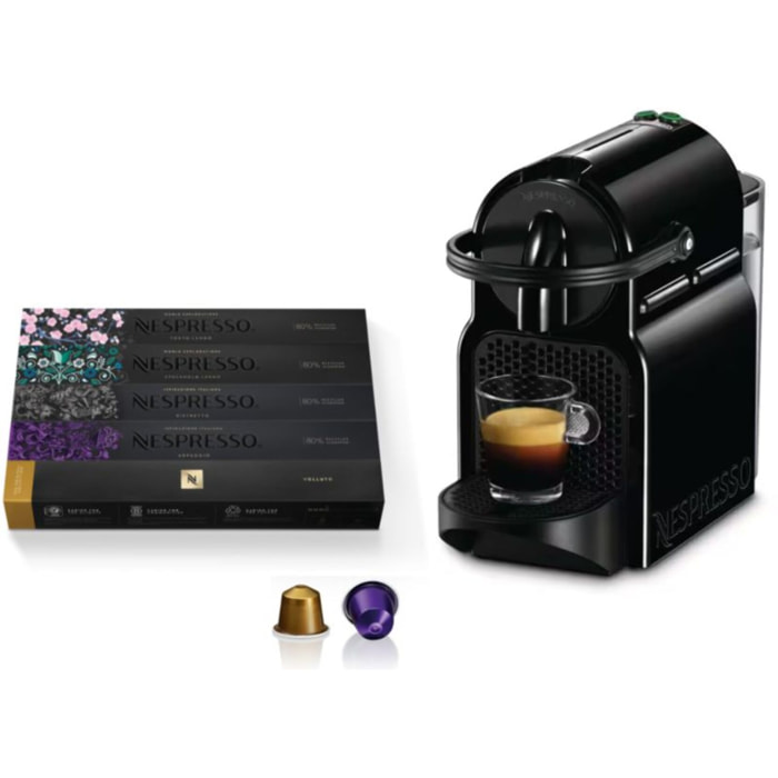 Nespresso DELONGHI Inissia EN80.B + 50 capsules