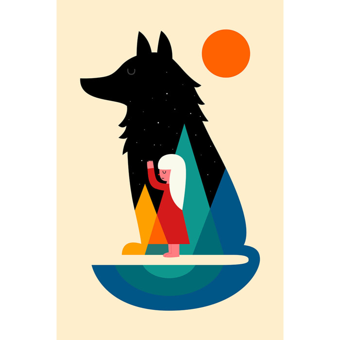 Tableau amis pour la vie Toile imprimée