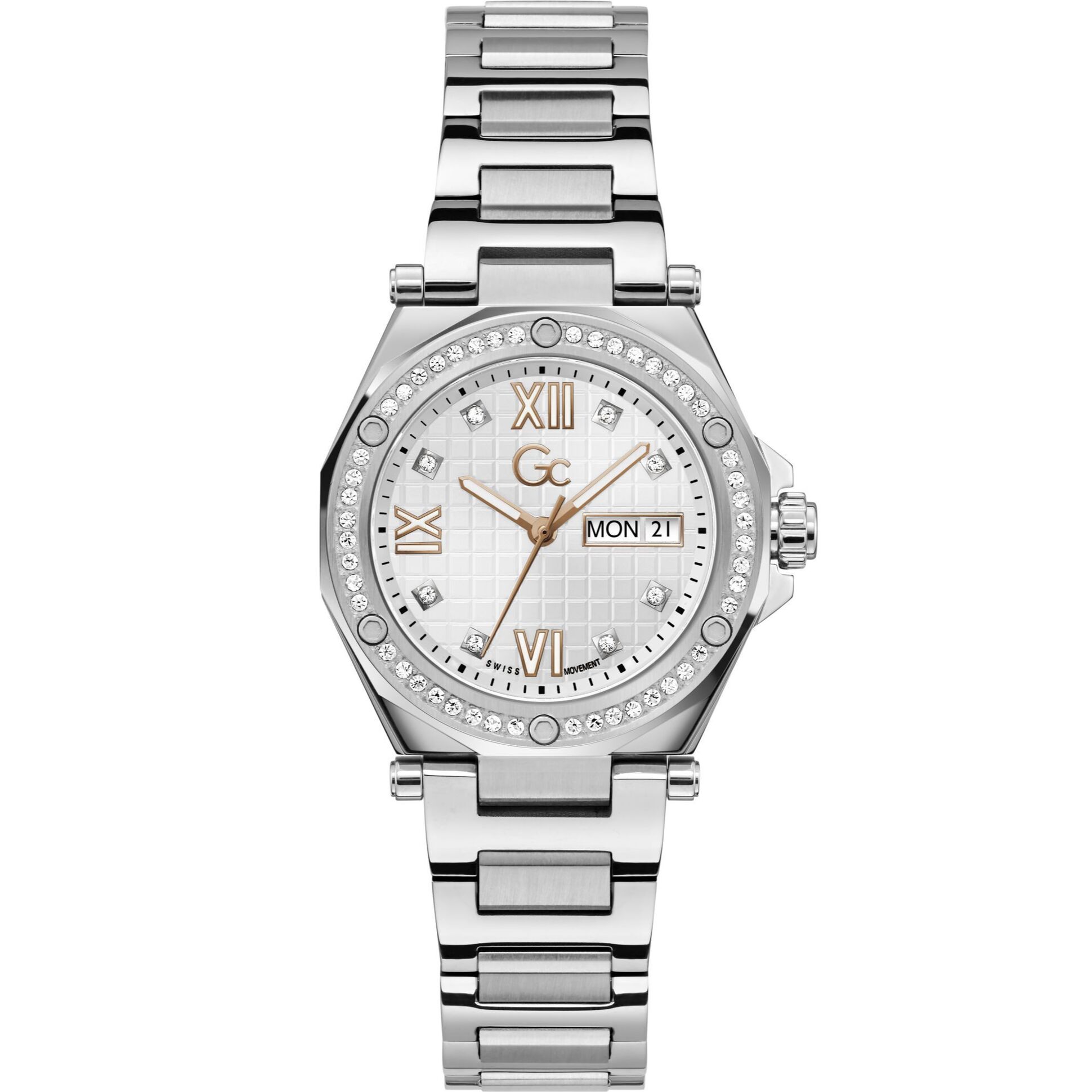 Gc Reloj De Cuarzo De Día Y Fecha Gc Legacy Lady