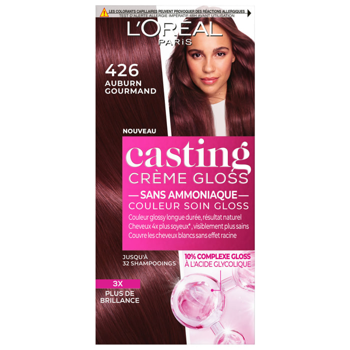 L'Oréal Paris Casting Crème Gloss Coloration 4.26 Auburn gourmand
