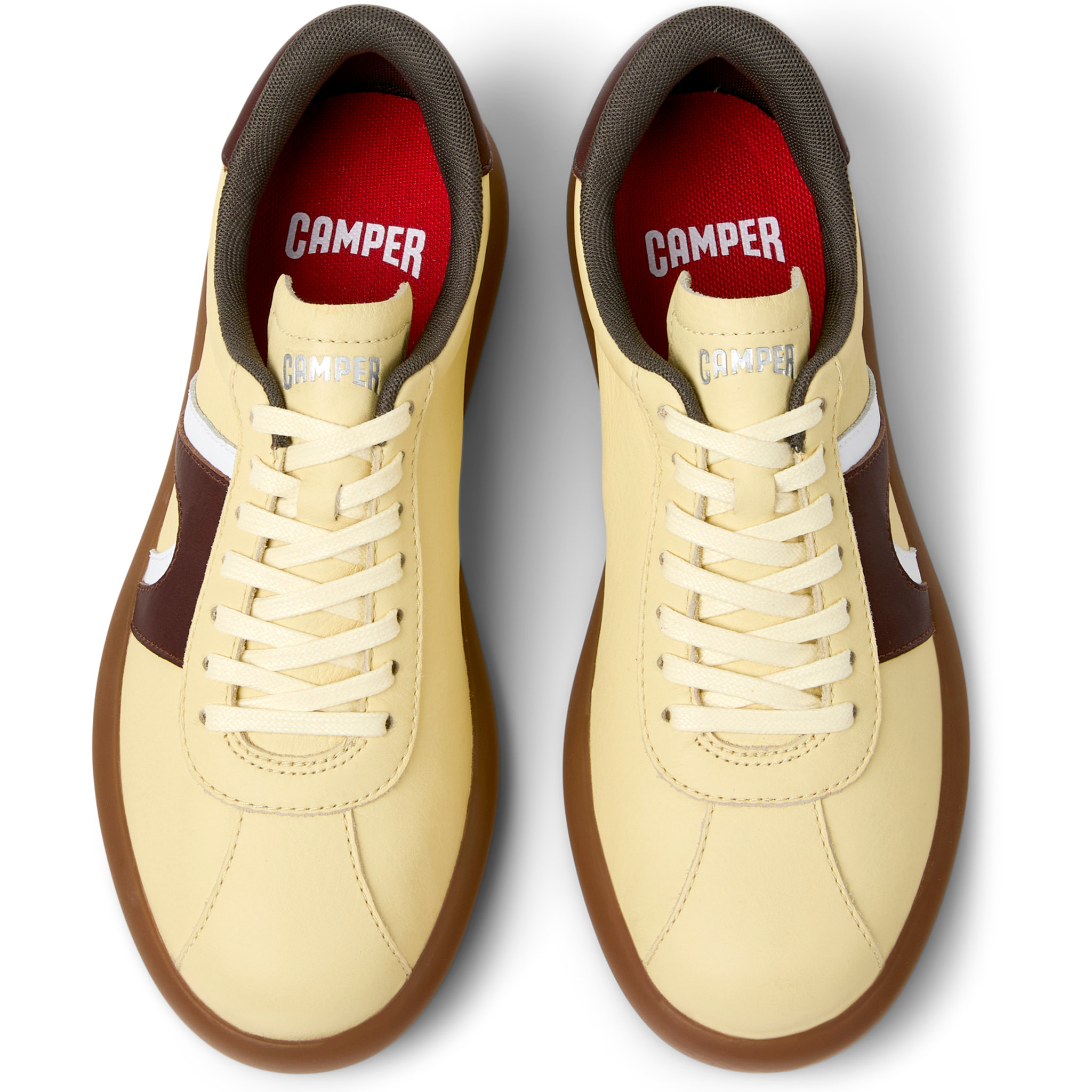 Zapatillas - CAMPER Pelotas Soller - Amarillo - Cuero liso