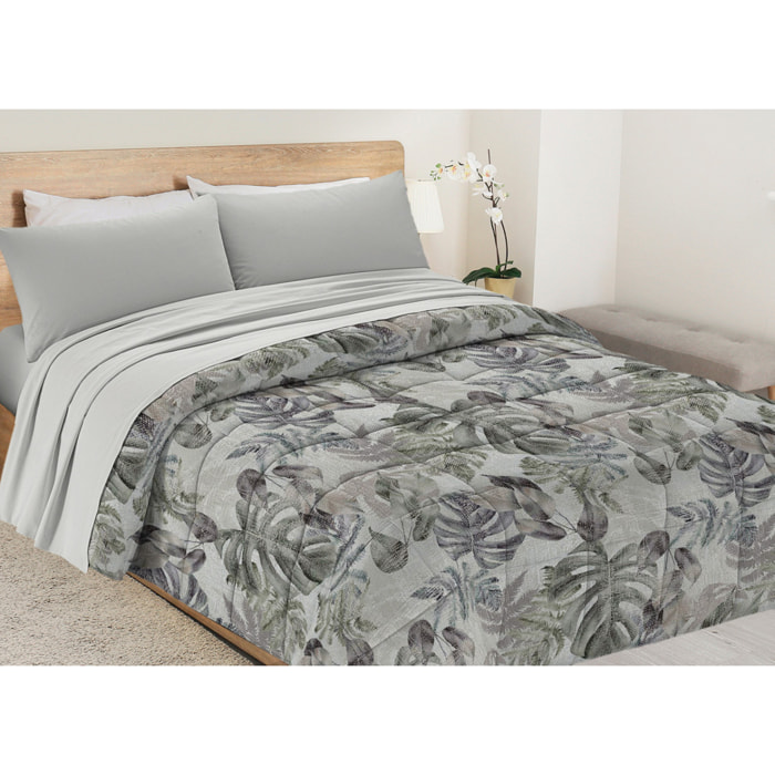 Trapunta Invernale 300gr Diadema Flora Stampa Digitale Fantasia Floreale D2