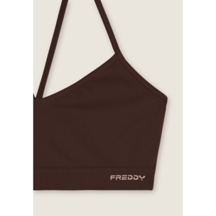 Top sportivo seamless con spalline incrociate