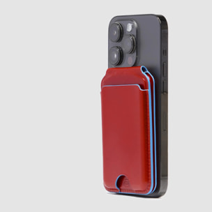 Piquadro Portafogli MagSafe in pelle con tracker ricaricabile