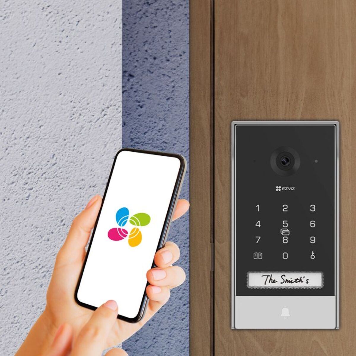 Visiophone EZVIZ EP7-2K/Connecté ss fil+ panneau solaire