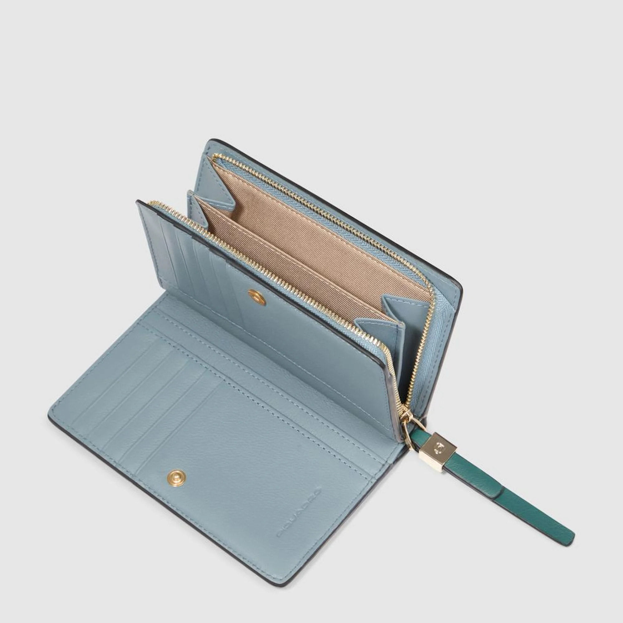 Piquadro Portafogli da con portamonete, porta carte di credito e protezione RFID