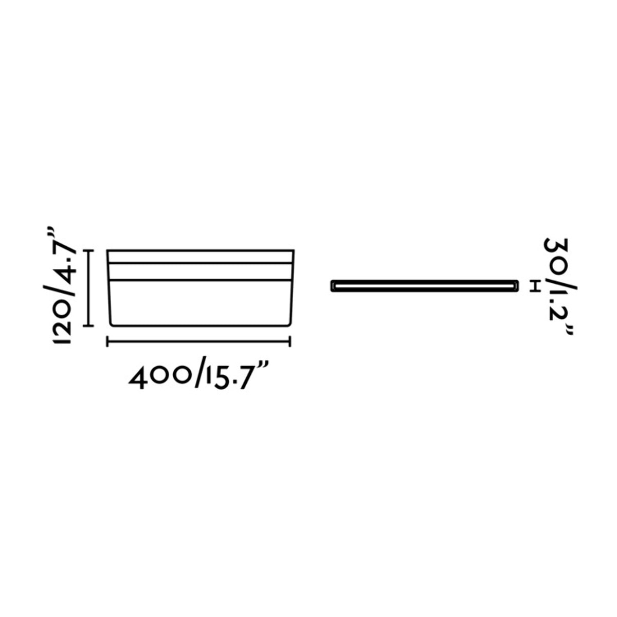 LINE Aplique LED aluminio