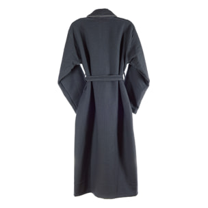 Albornoz l/xl 360 gr/m2 nido de abeja 100% algodón gris