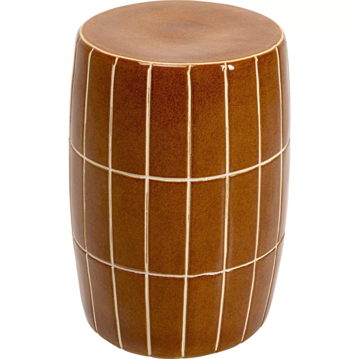 Table d'appoint Bliss Tile 33cm marron Kare Design