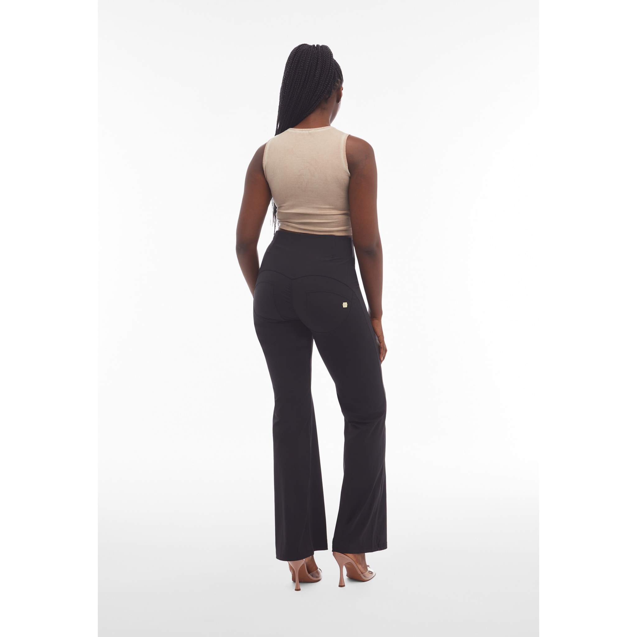 Pantaloni WR.UP® vita super alta bustier e fondo flare