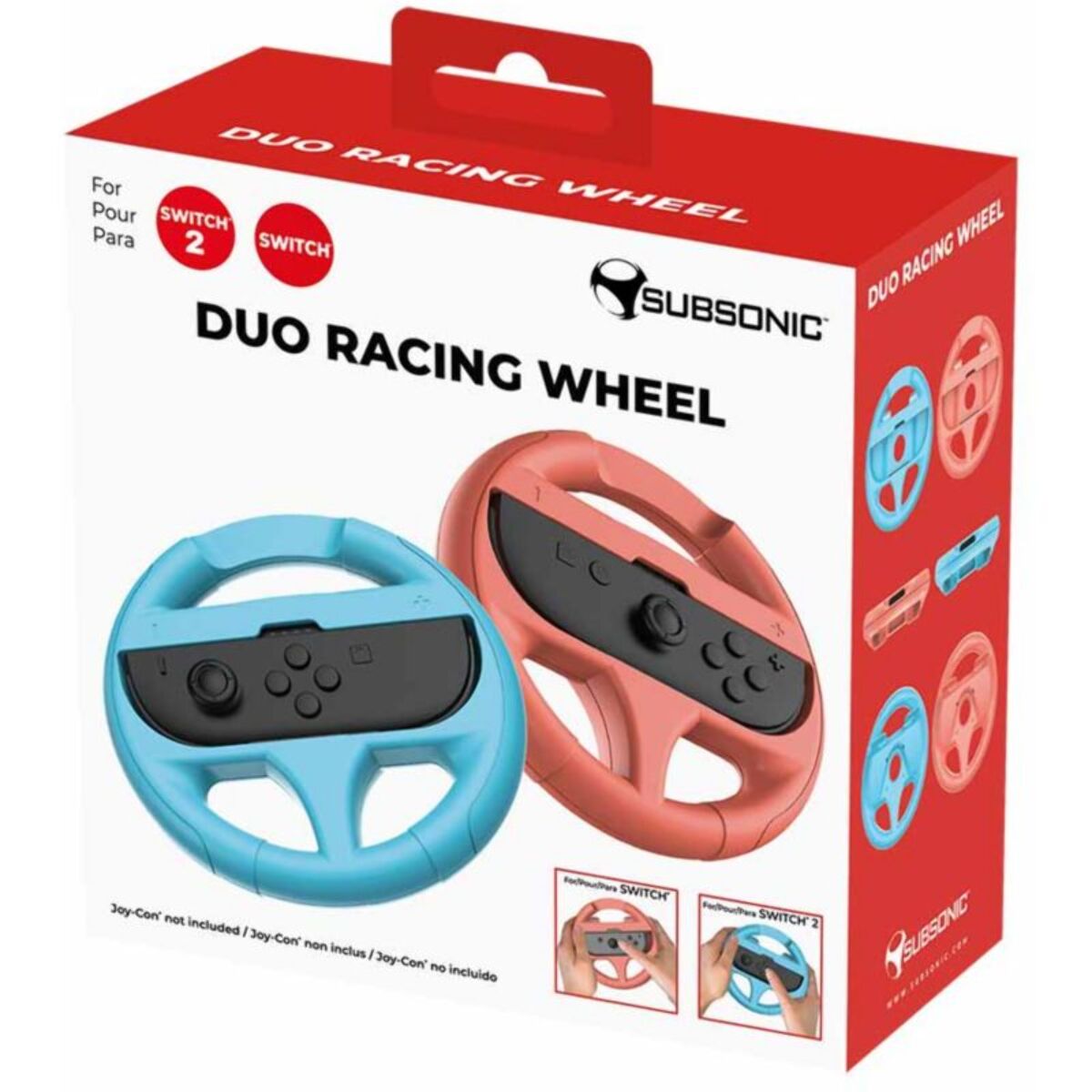 Accessoire manette SUBSONIC Duo Volants Switch 1 & 2