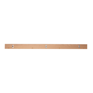 Support mural cadres photos - étagère linéaire en bois clair chêne L120 cm LINEA