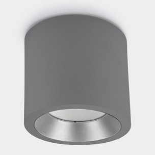 LEDS C4 Plafón IP66 Cosmos LED ø126mm LED 17.6 Blanco cálido - 3000K ON-OFF Gris 1118lm