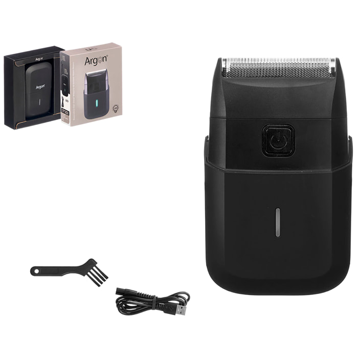 Rasoi nero con batteria ricaricabile da 600mAh.