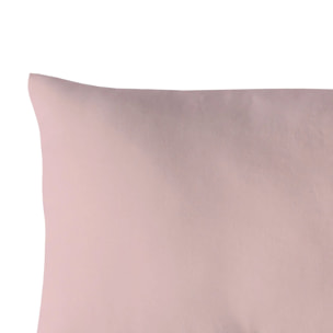Coussin non déhoussable en coton uni - Vieux rose