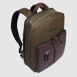 Piquadro Zaino uomo sottile porta pc 14", espandibile