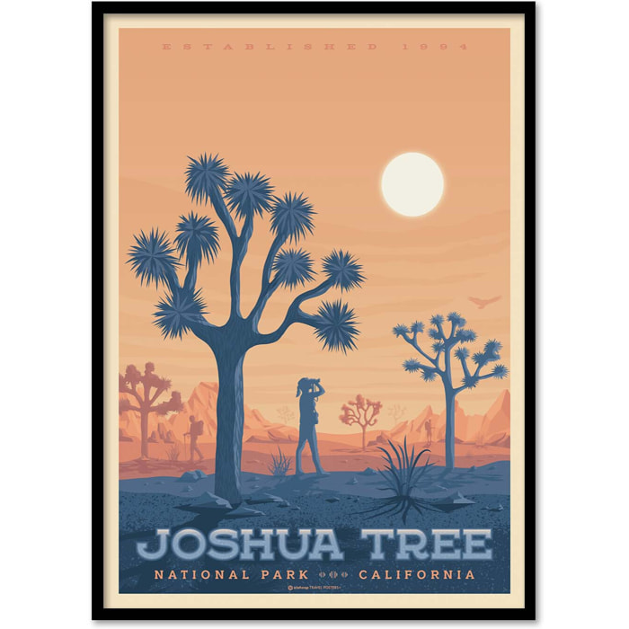 Affiche - Joshua tree - Olahoop Travel Posters