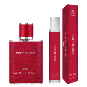 Private Red - Coffret Eau de Parfum 100ml + Vapo Voyage 30ml + Trousse