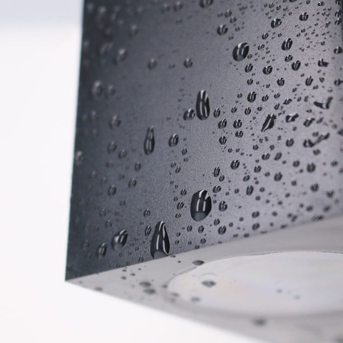 Forlight Exsitentes aplique exterior para bombilla gu10 en negro