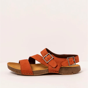 Sandalias 0999 NOBUCK DARK ORANGE/ I BREATHE color Dark orange